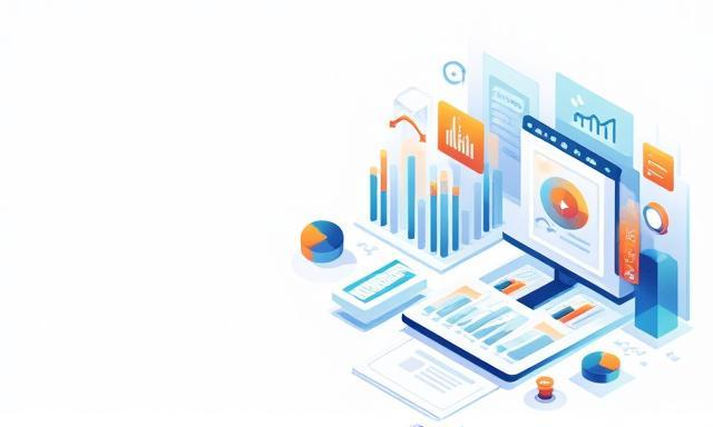 Abstract visualization of data analysis and marketing strategy
